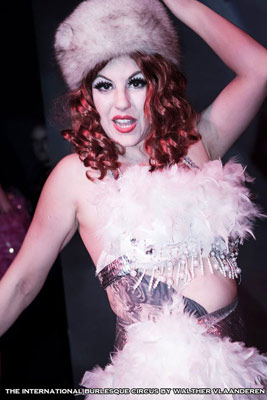 Lilly tiger at the International Burlesque Circus- the Freaks & Geeks edition