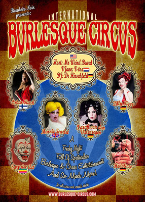The Freaks & Geeks edition of the International Burlesque Circus - Hollands ost spectacular burlesque experience with Xarah von den Vielenregen, Marnie Scarlet, OSkar Rask, Lilly Tiger, Hedoluxe, Mr Weird Beard and more!