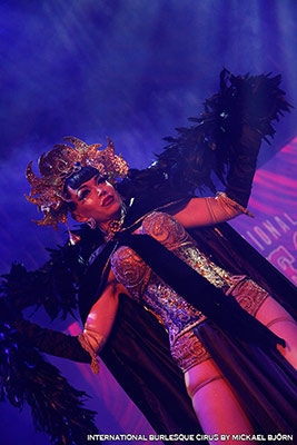 burlesqueshow at the International Burlesque Circus - the Exotic Sensations edition