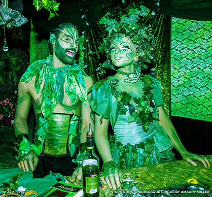 the absinthe bar at the International Burlesque Circus - the Exotic Sensations edition