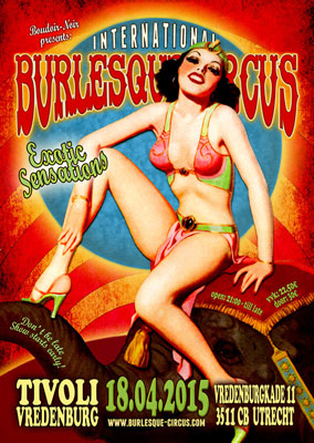 The Exotic ensations  edition of the International Burlesque Circus at Tivoli vredenburg in Utrecht