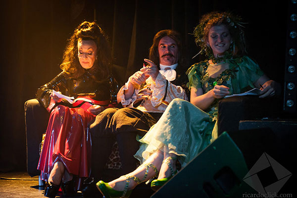 the jury at the Burlypicks edition of the International Burlesque Circus