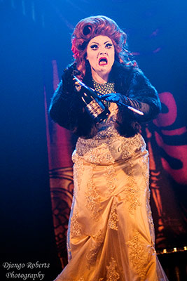 Lady Francescca performs at the International Burlesque Circus 