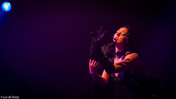 Ruby Colibri at the International Burlesque Circus, the Old Hollywood Glam edition
