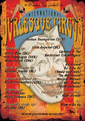 the International Burlesque Circus - 1st edition 9. april 2011