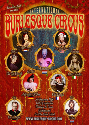 The Santa and his girls edition of the International Burlesque Circus