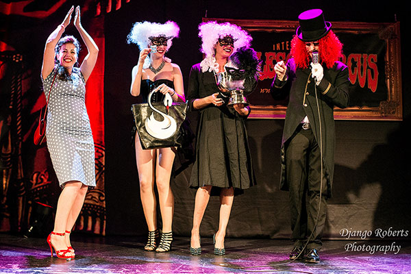 the Masquerade edition of the International Burlesque Circus at de Helling in Utrecht