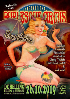 The International Burlesque Circus - Beastilicious Halloween edition by Boudoir Noir