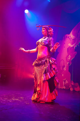 sword belly dance by Maya at the Oriental edition of the International Burlesque Circus