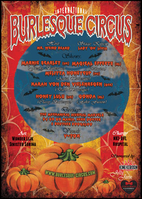 The International Burlesque Circus - the Halloween edition 2012